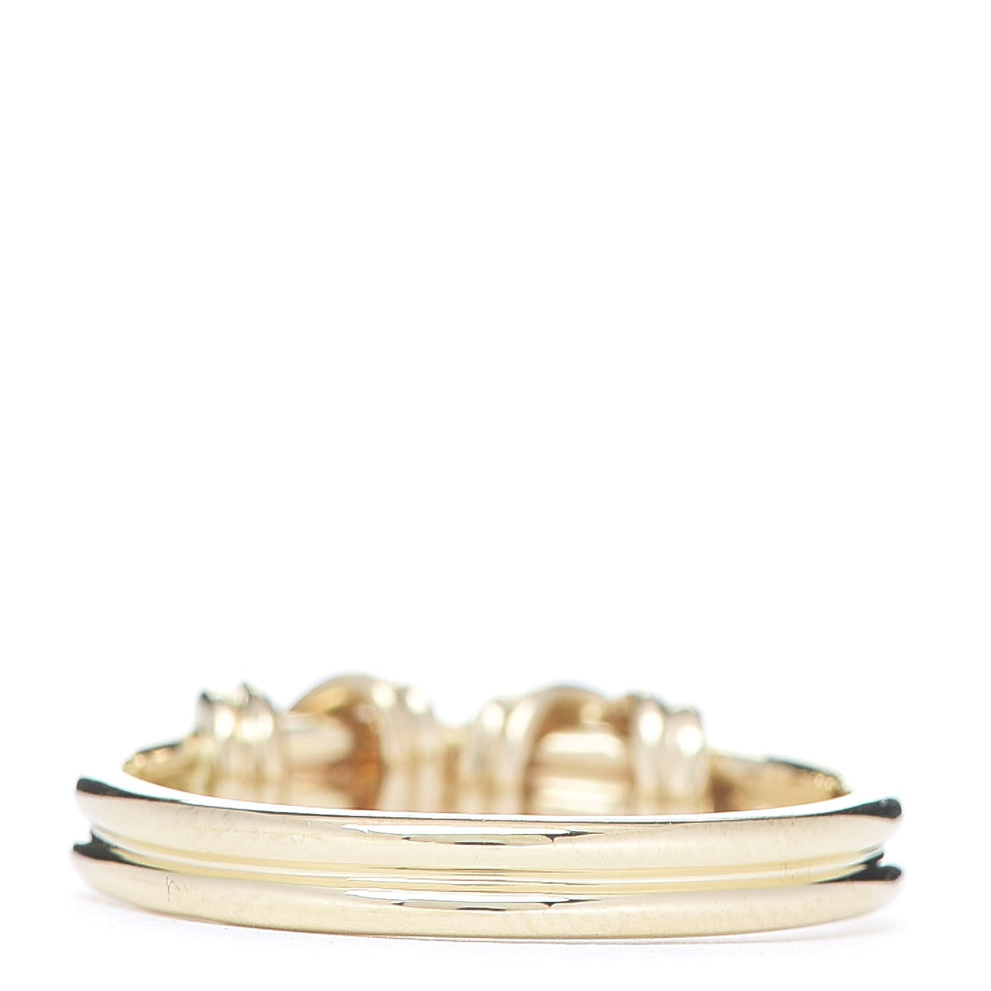 18K Yellow Gold Signature Double X Ring 50 5.25