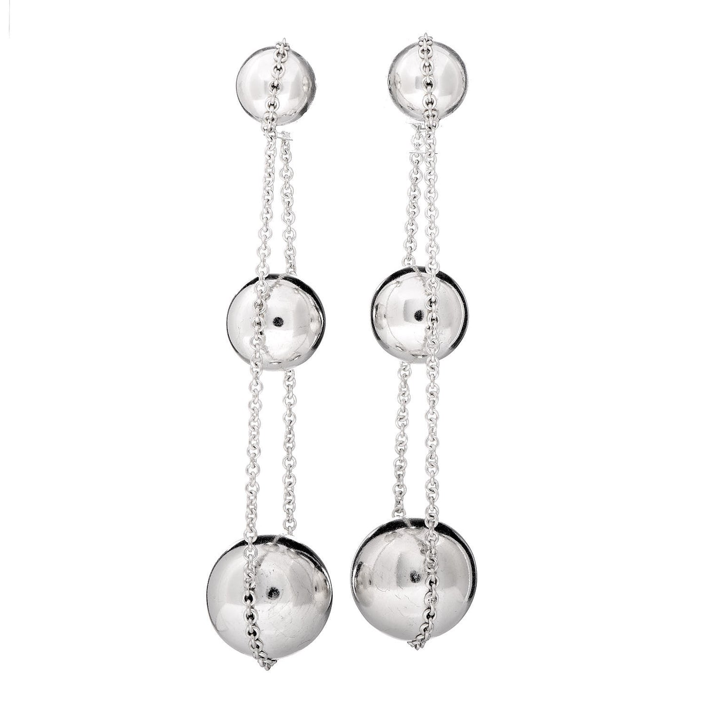 Sterling Silver HardWear Triple Drop Earrings