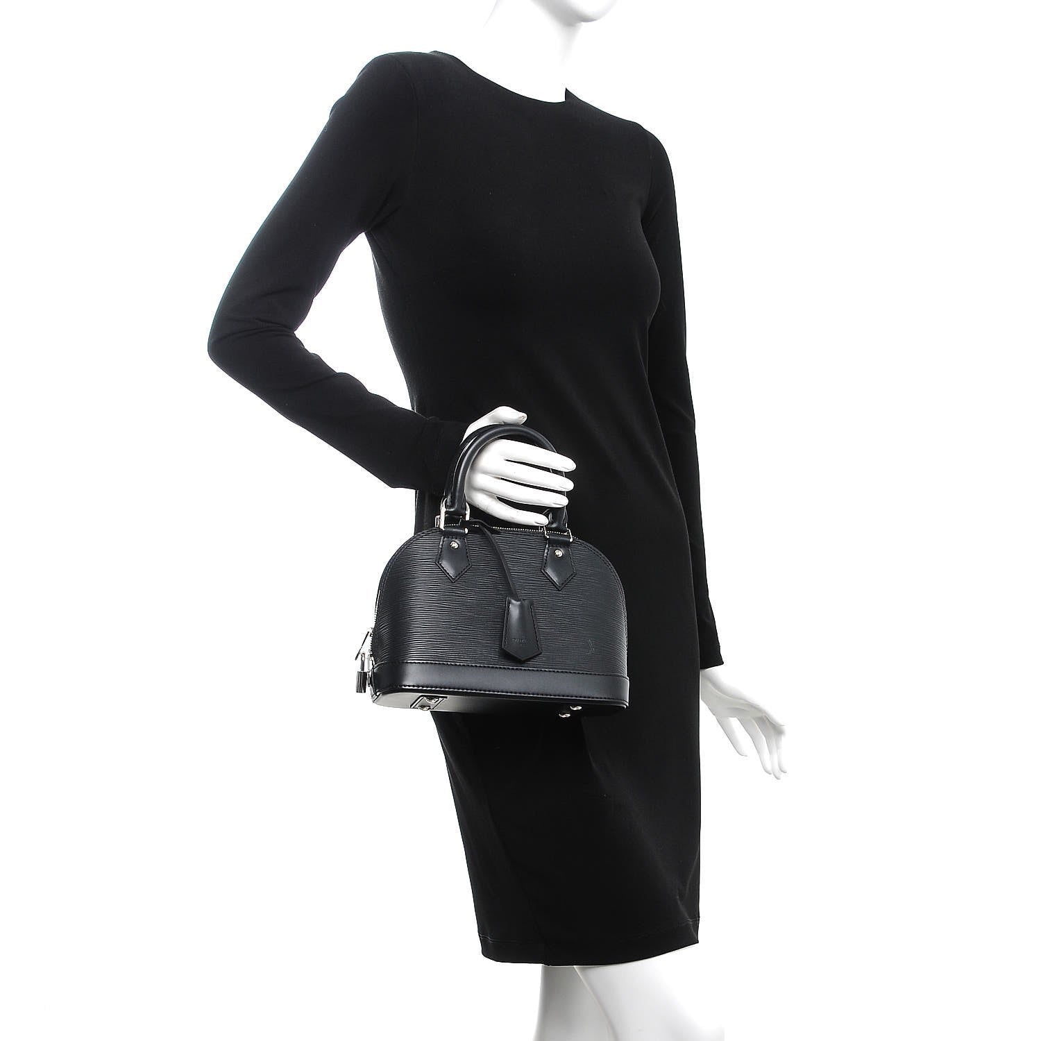 Louis Vuitton Epi Alma BB Black 3 of 6