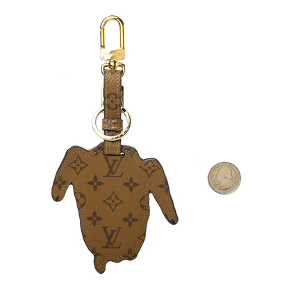 Louis Vuitton Epi Reverse Monogram Catogram Bag Charm Key Holder Gris 2 of 4
