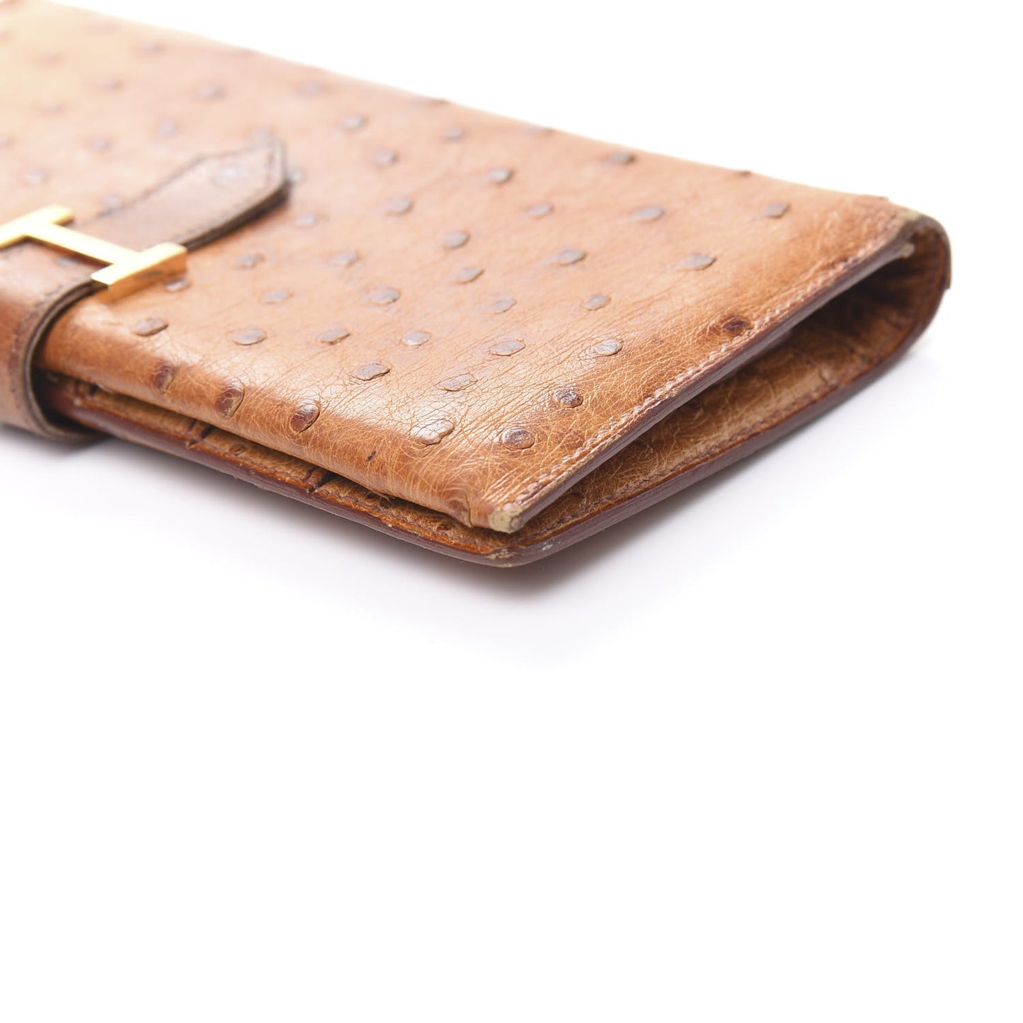 Ostrich Bearn Wallet Gold