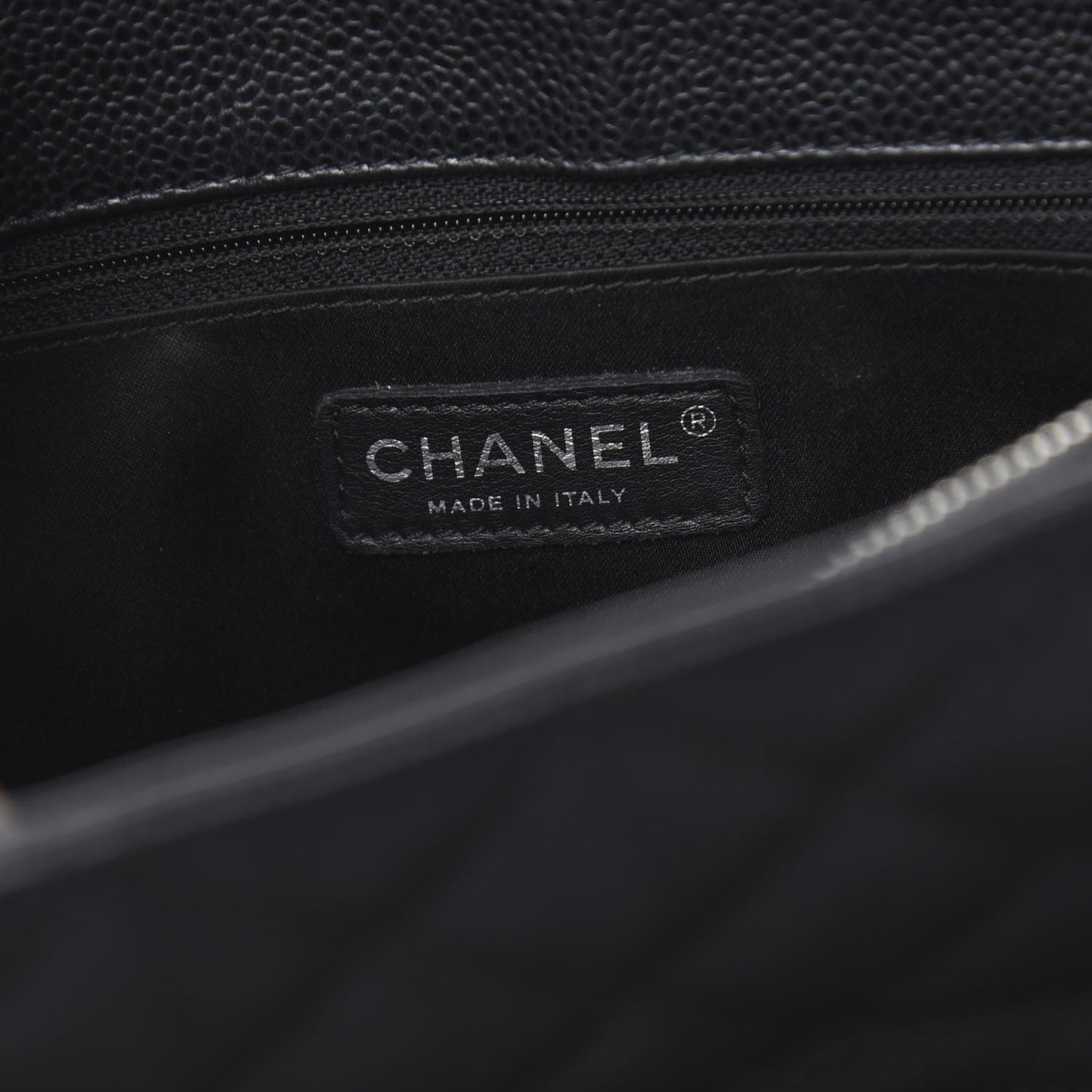 Caviar Quilted Grand Shopping Tote GST Black