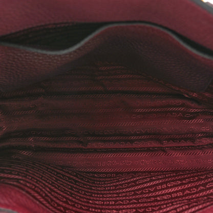 Prada Vitello Daino Top Handle Bag Granato 5 of 11