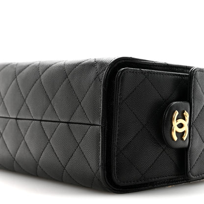 Chanel Caviar Quilted Mini Chanel 25 Handbag Black 10 of 11