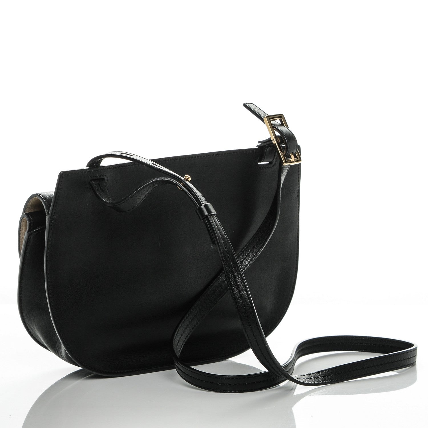 Chloe Calfskin Mini Georgia Crossbody Bag Black 3 of 9