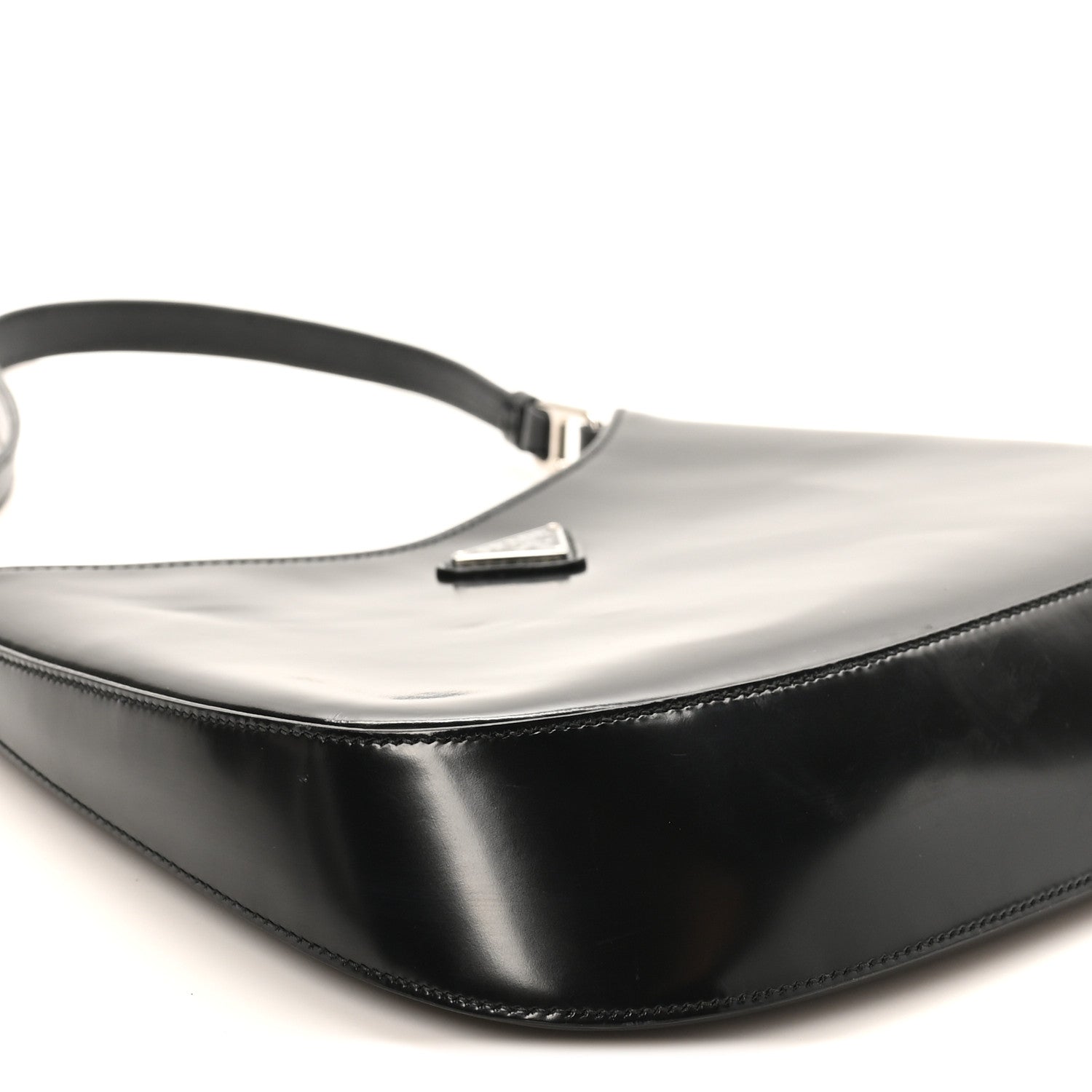 Prada Spazzolato Cleo Shoulder Bag Black 1818214 – FASHIONPHILE