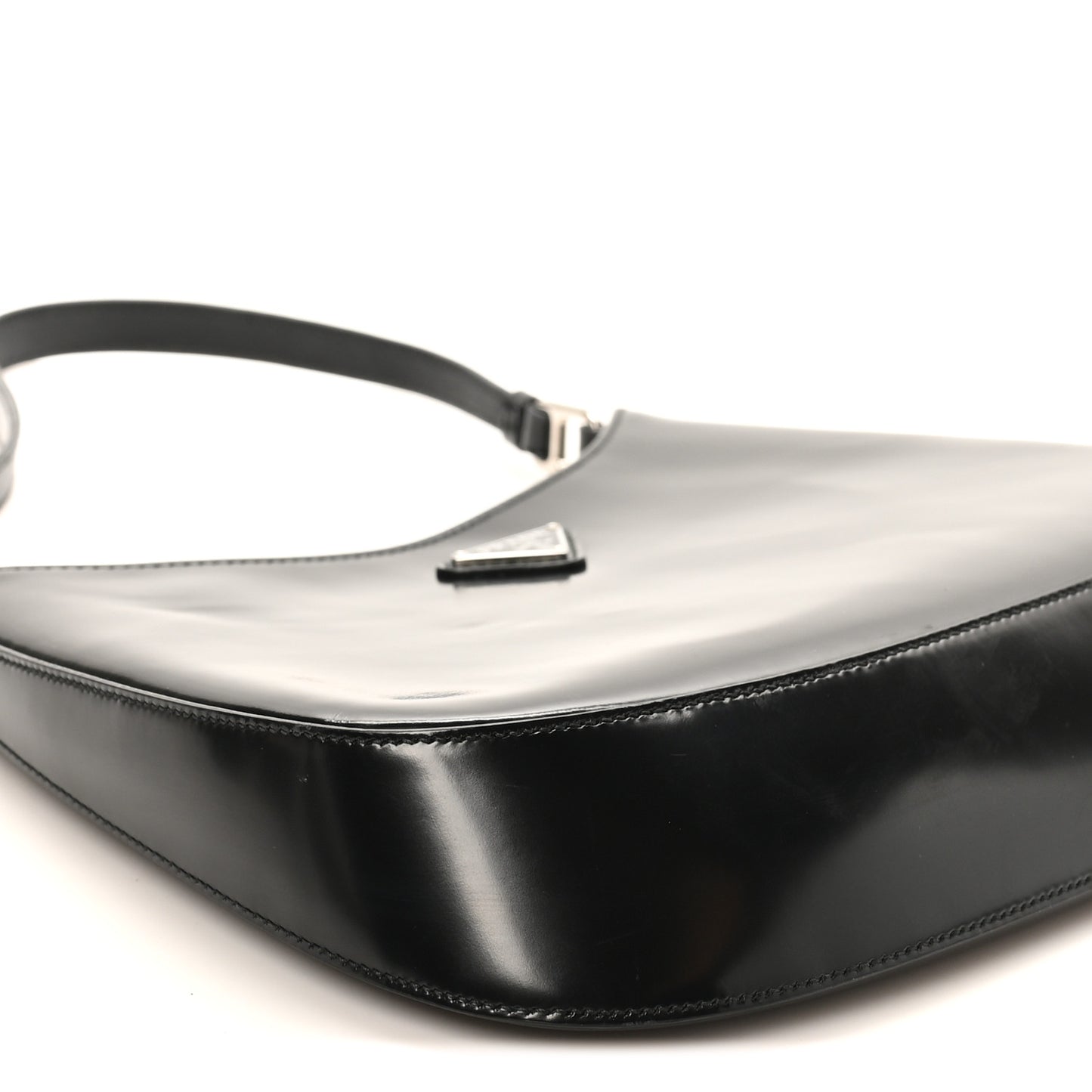 Spazzolato Cleo Shoulder Bag Black
