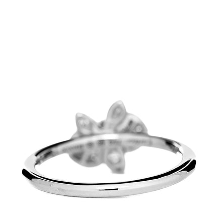 Cartier 18K White Gold Diamond Caresse D'Orchidees Par Ring 48 4.5 4 of 7
