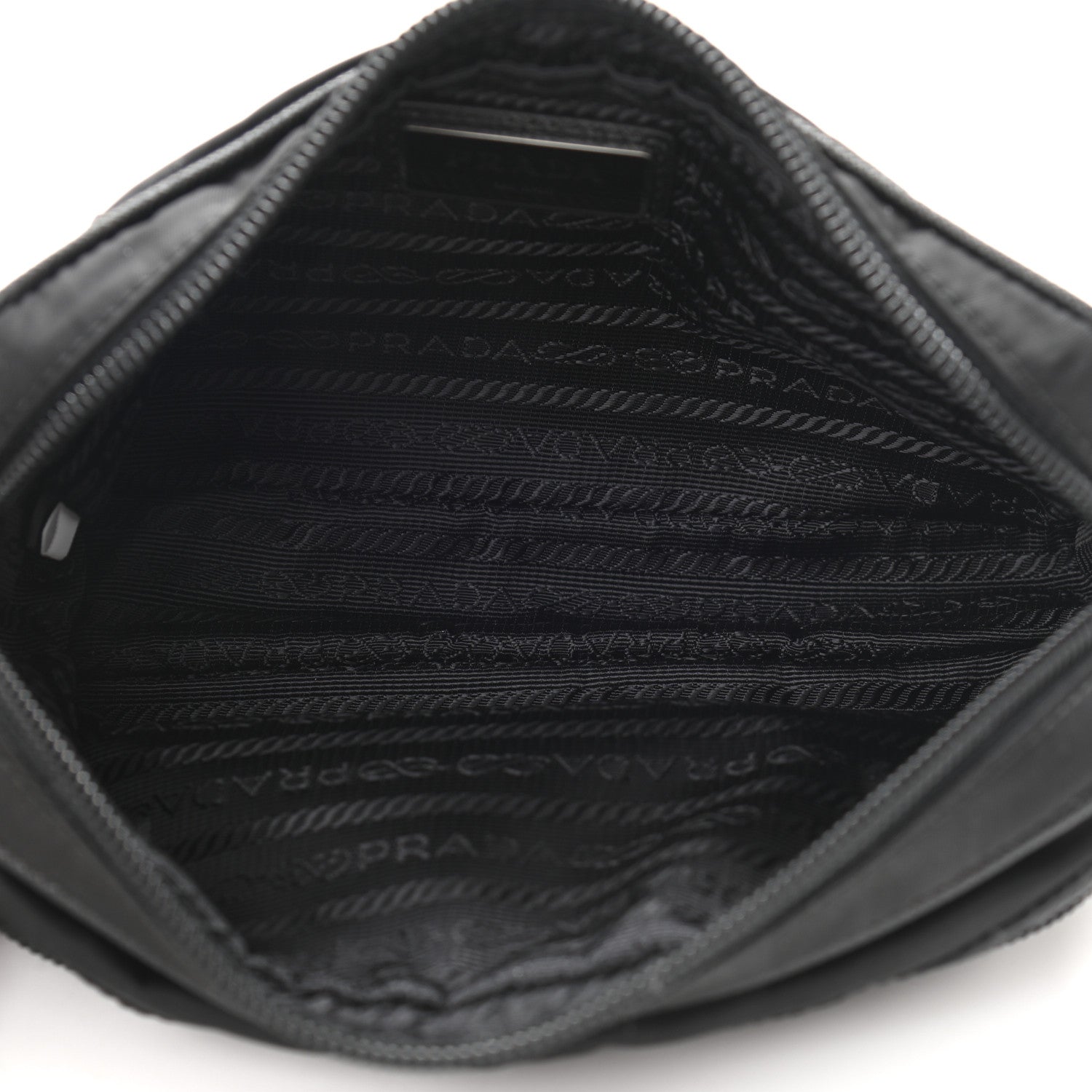 Prada Nylon Saffiano Belt Bag Black 5 of 9