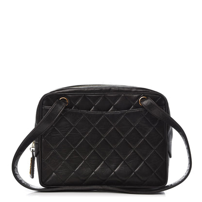 Chanel Lambskin Quilted Camera Case Black 1 of 12