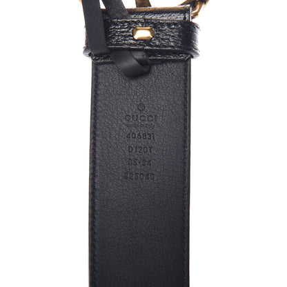 Gucci Textured Calfskin Double G 40mm Belt 85 34 Black 4 of 9