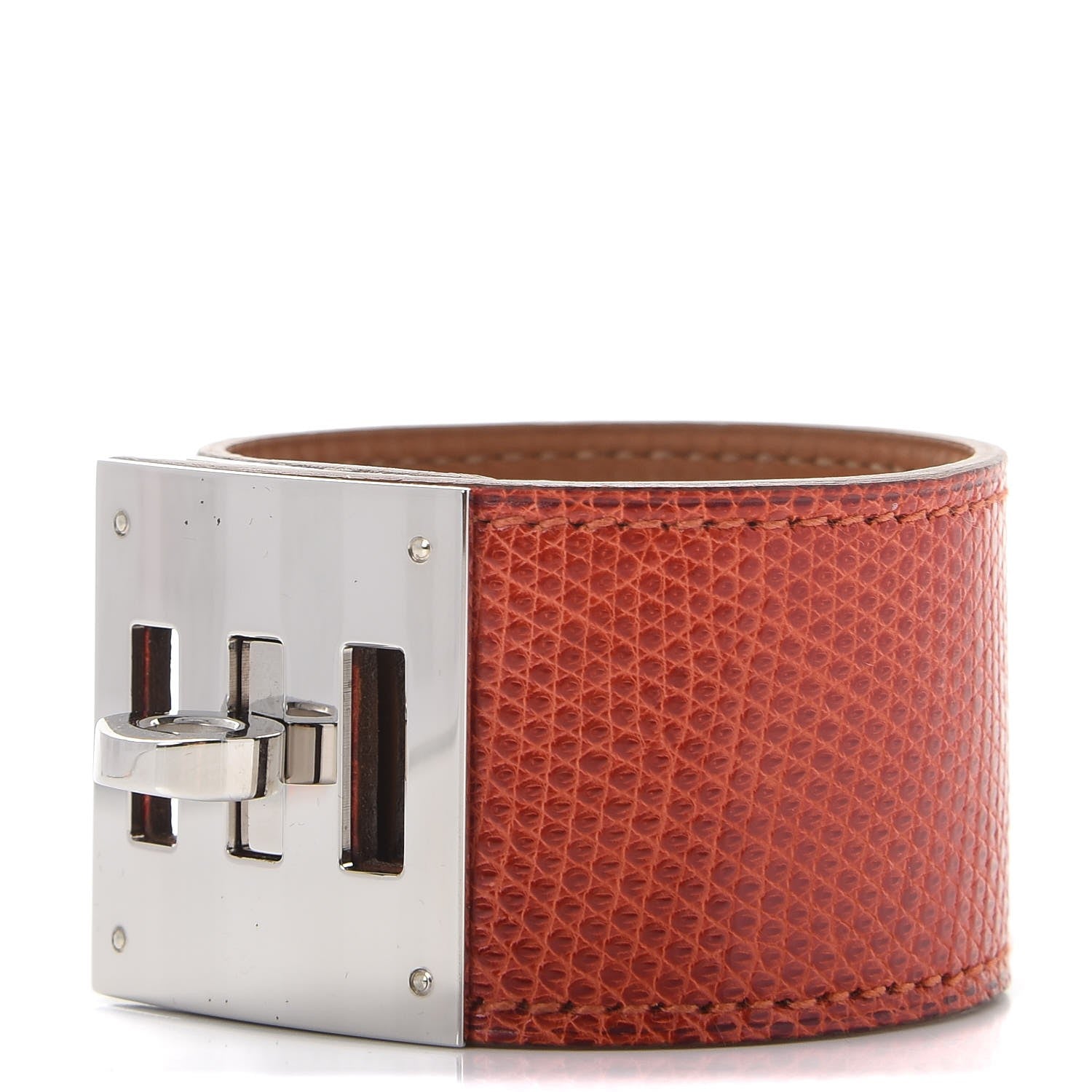 Hermes Lizard Kelly Dog Cuff Sanguine 1 of 9