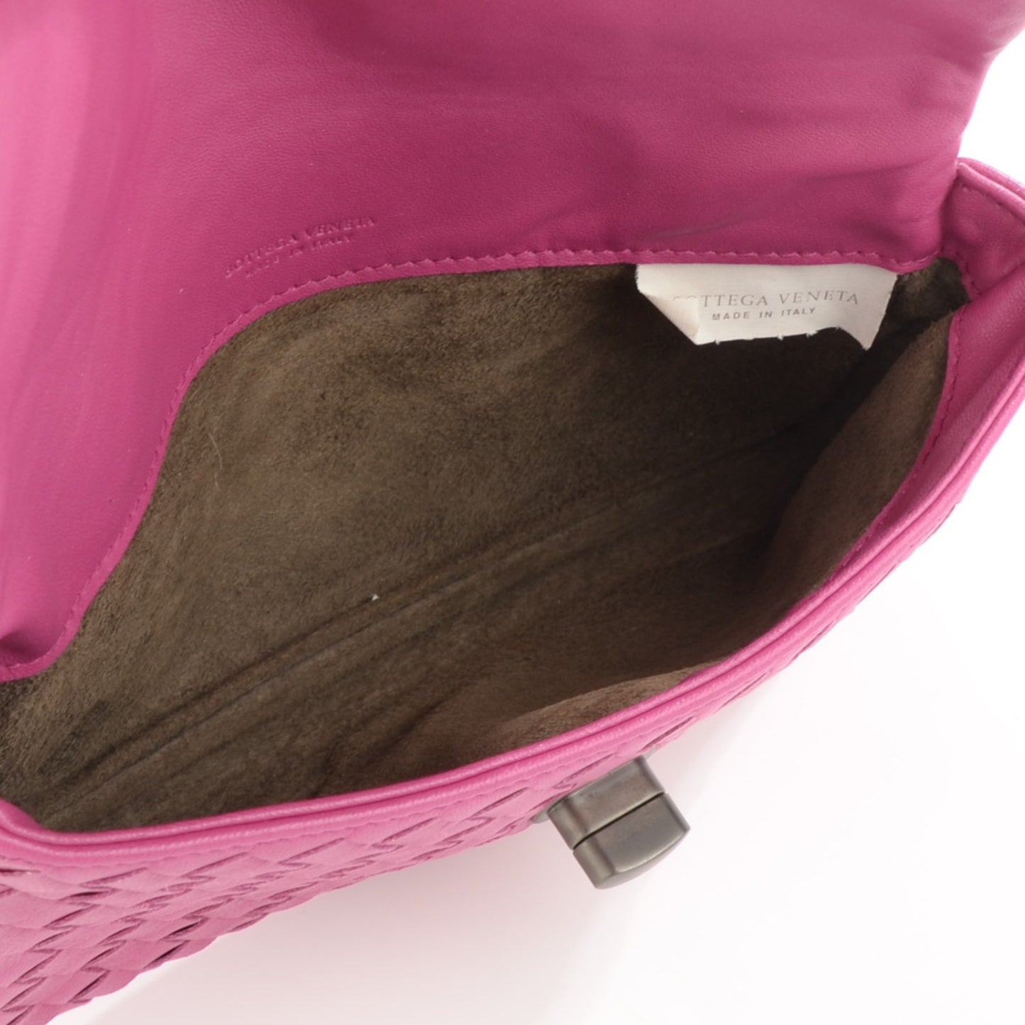 Nappa Intrecciato Clutch Ametista