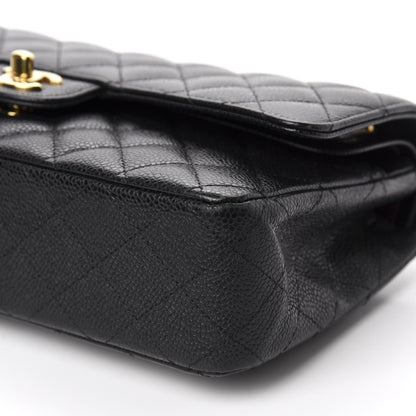 Chanel Caviar Quilted Medium Double Flap Black 7 of 10