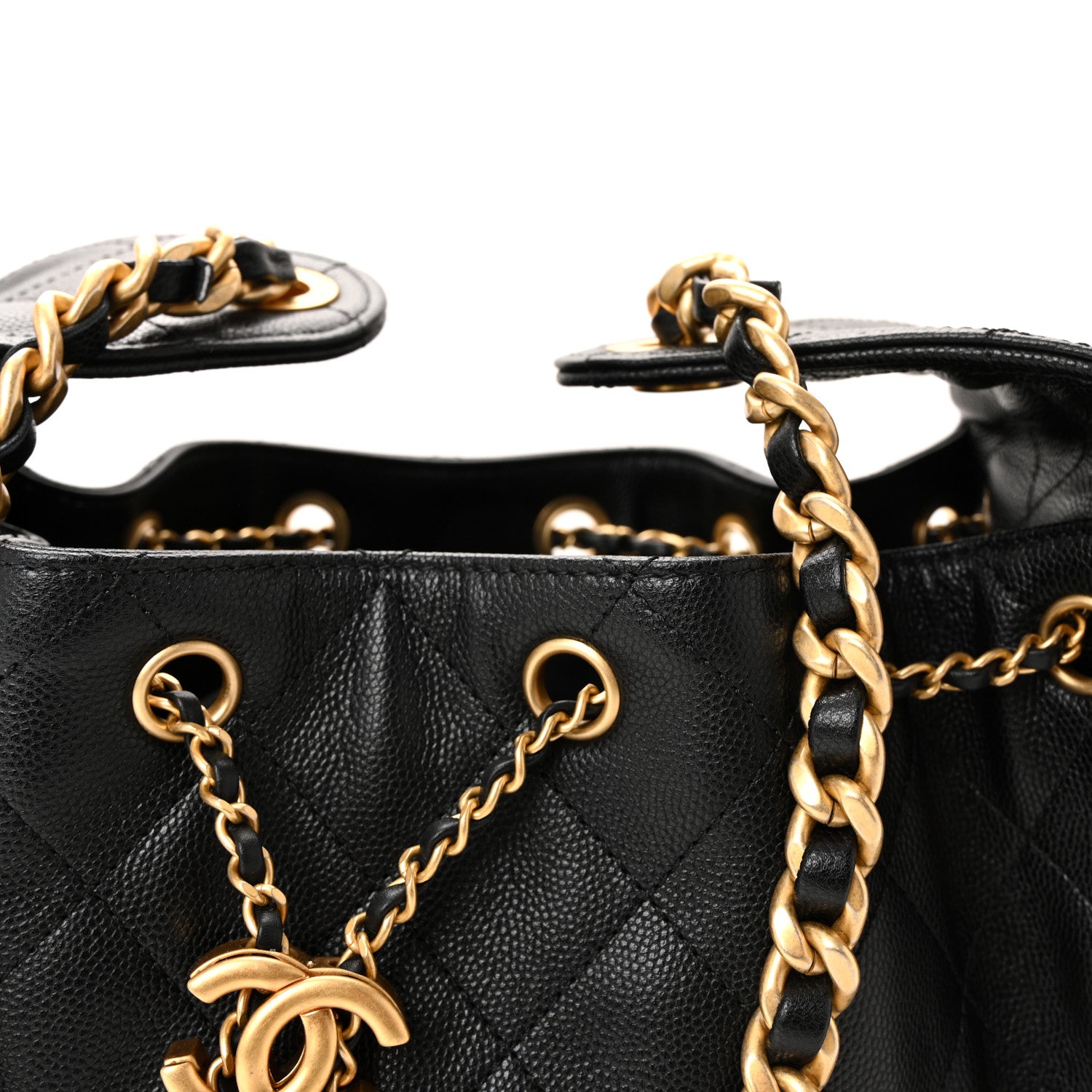 Chanel Caviar Quilted Small Chanel 25 Handbag Black 13 of 17
