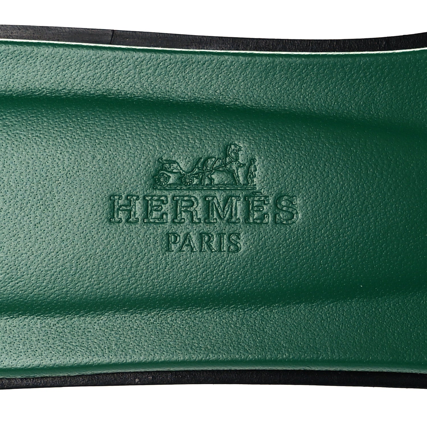 Hermes Epsom Oran Sandals 35.5 Vert Emeraude 8 of 9