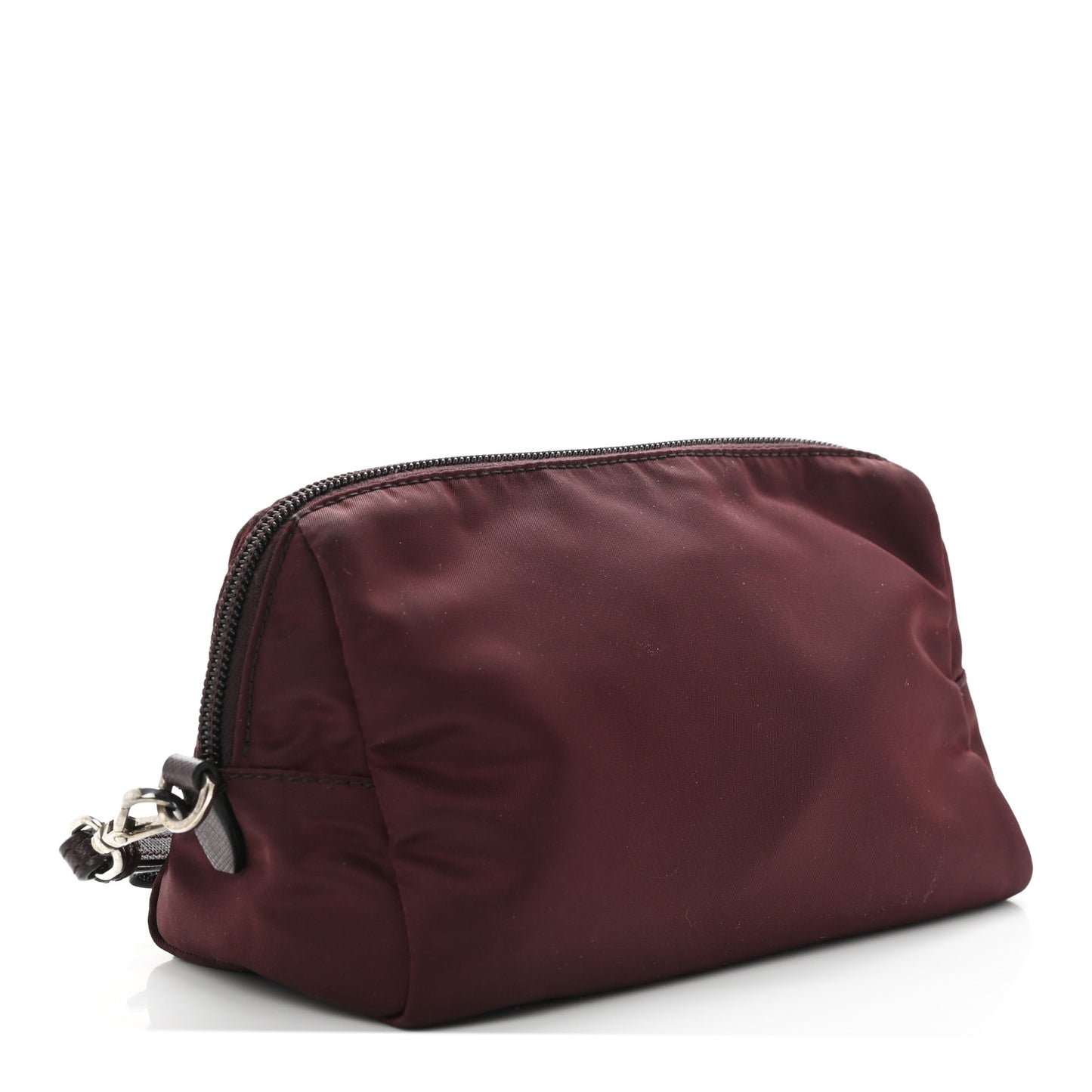 Tessuto Nylon Saffiano Wristlet Granato