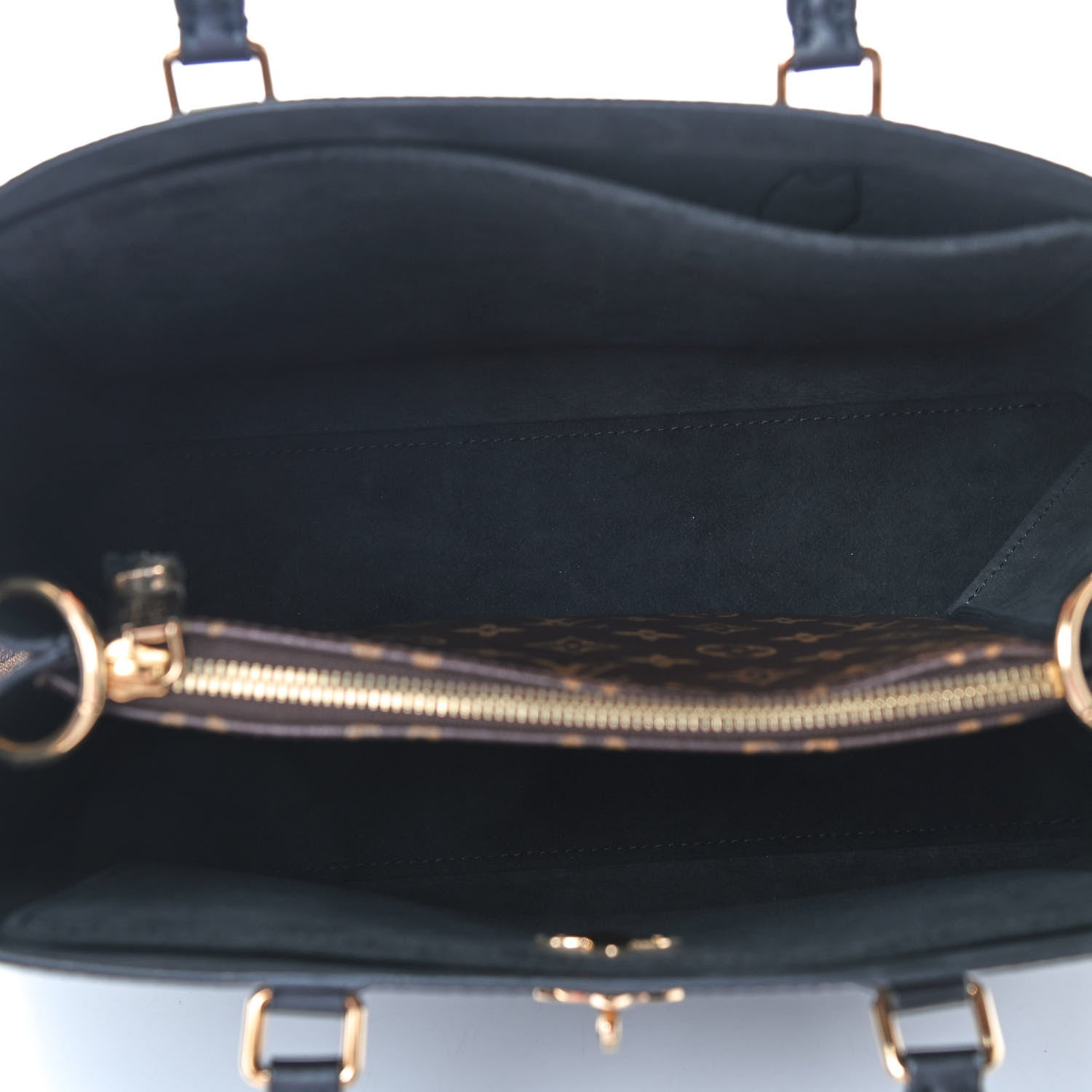Louis Vuitton Monogram Flower Tote Black 5 of 7