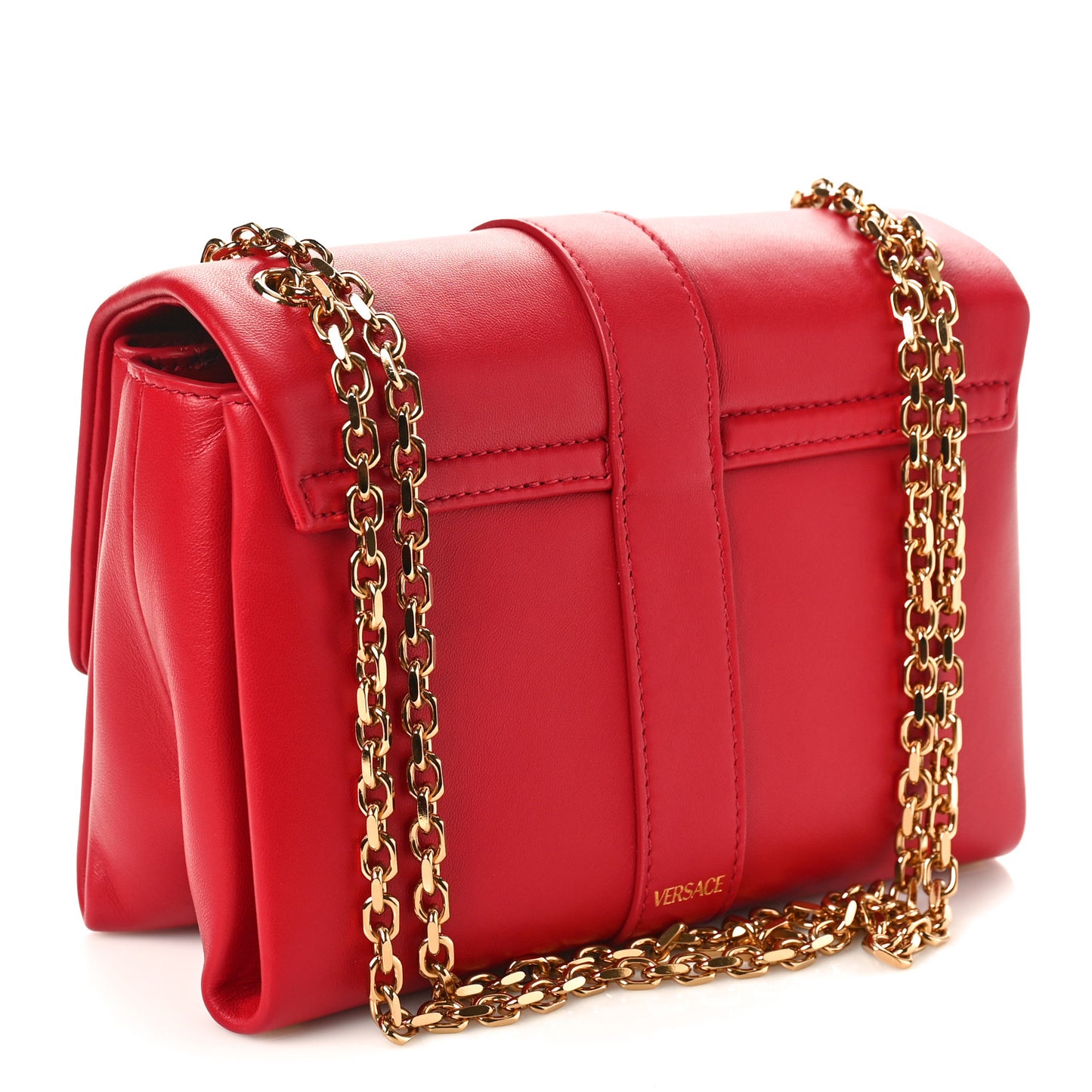 Lambskin Kleio Shoulder Bag Lipstick Red