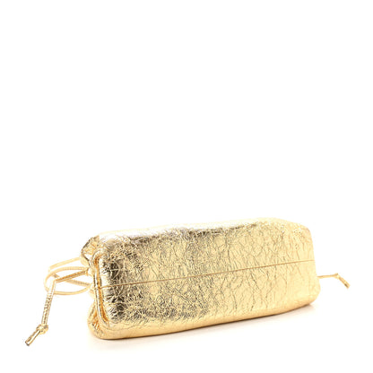 Bottega Veneta Metallic Crinkled Lambskin The Mini Pouch Oro 4 of 10