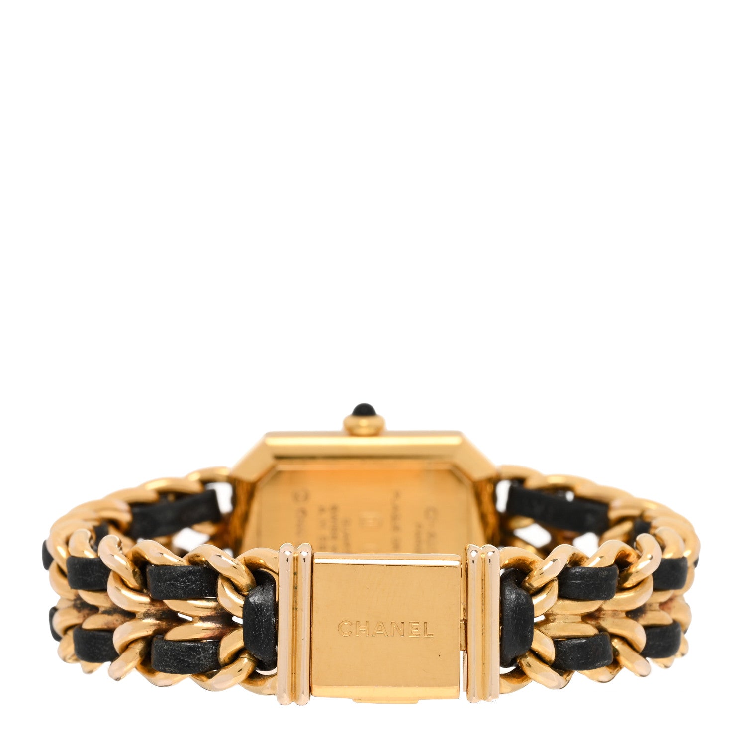 Chanel Stainless Steel Lambskin 20mm Chain Premiere Quartz Watch Gold M 3 of 4