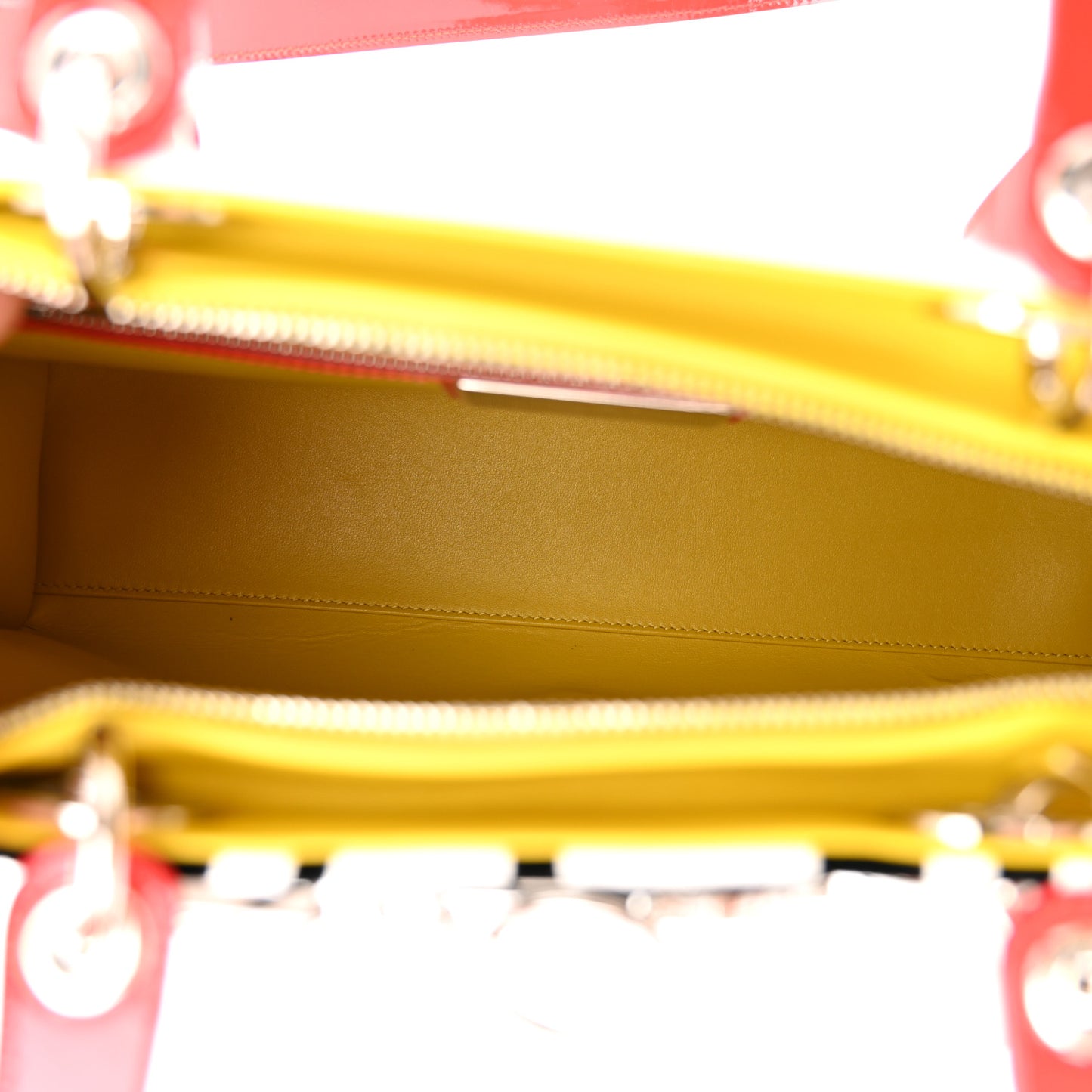 X MATTHEW PORTER Patent Printed Calfskin Cannage Medium Lady Multicolor