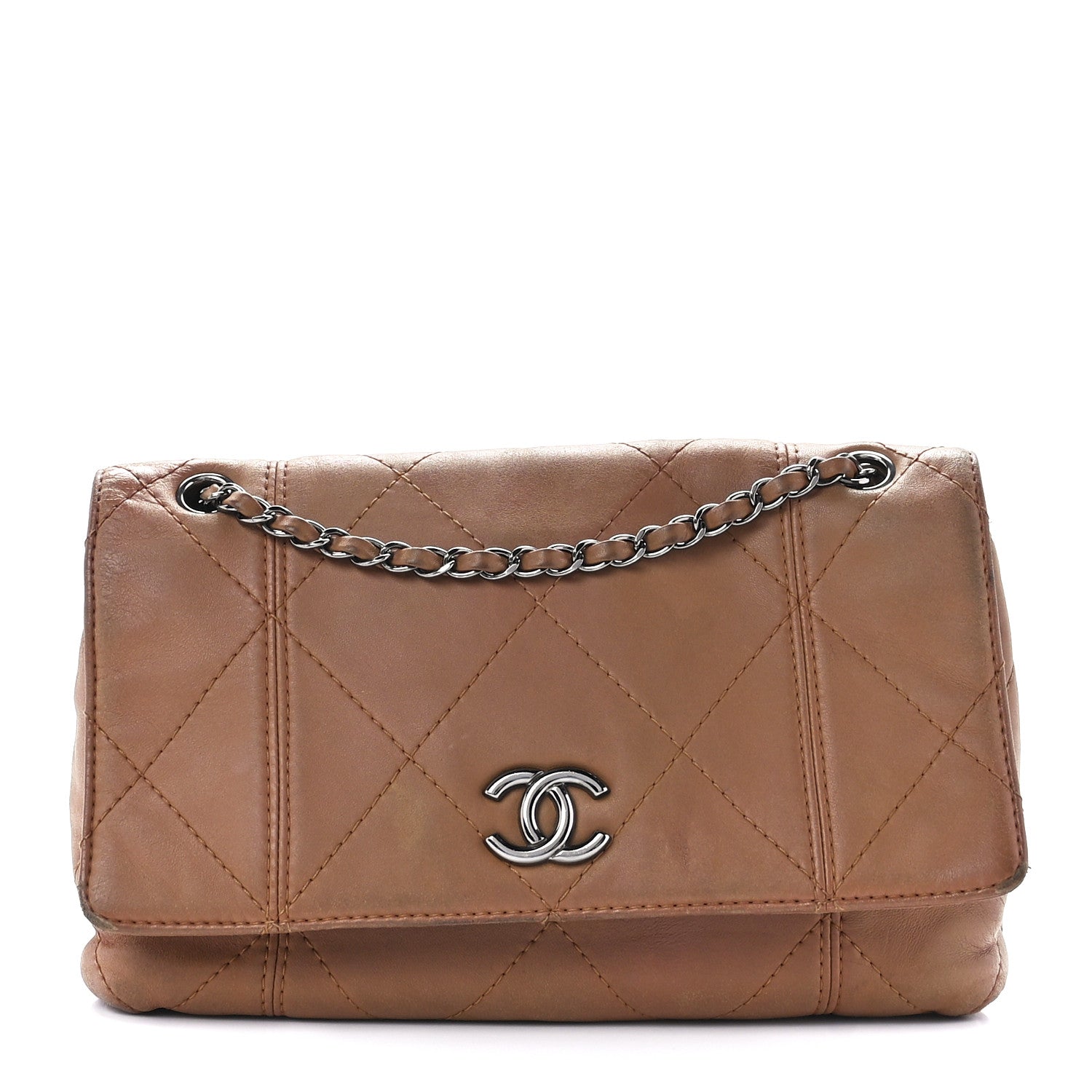 Chanel Lambskin Quilted Large Soft Touch Flap Beige 1 of 12