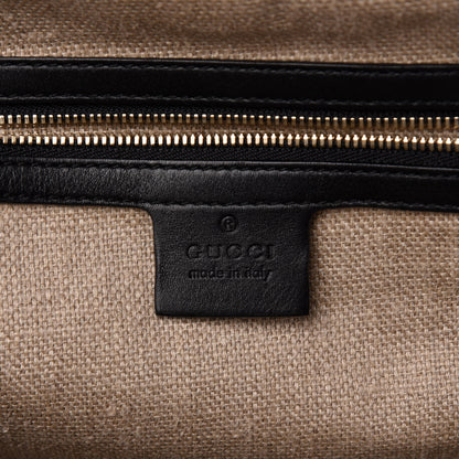 Gucci Calfskin Bamboo Boston Black 6 of 11