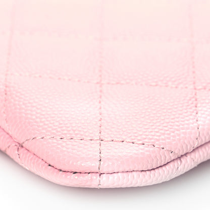 Chanel Shiny Caviar Quilted Small Cosmetic Case Pink 9 of 11