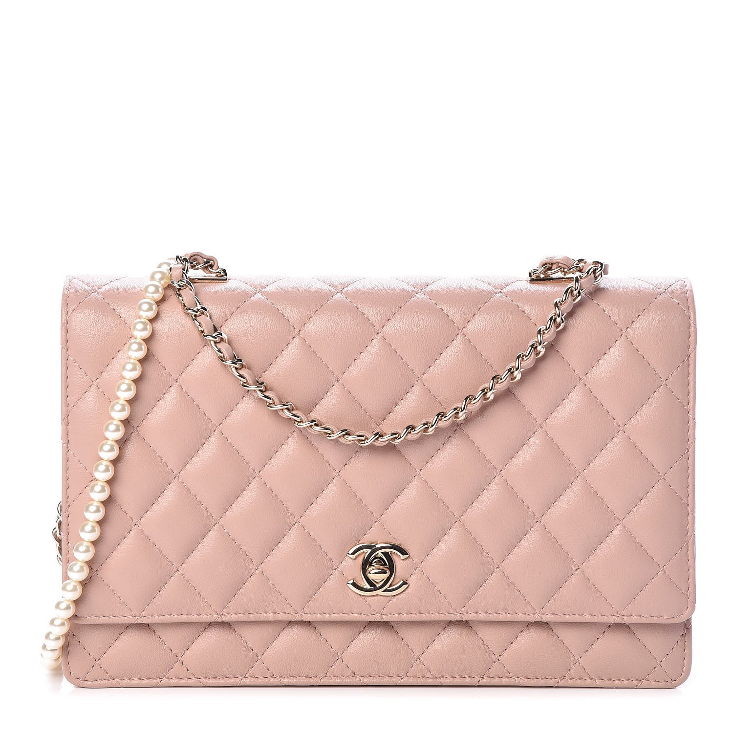 Chanel Lambskin Quilted Fantasy Pearl Flap Nude 1 of 10