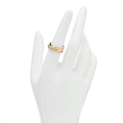 Cartier 18K Pink Yellow White Gold Small Trinity Ring 55 7.25 2 of 5