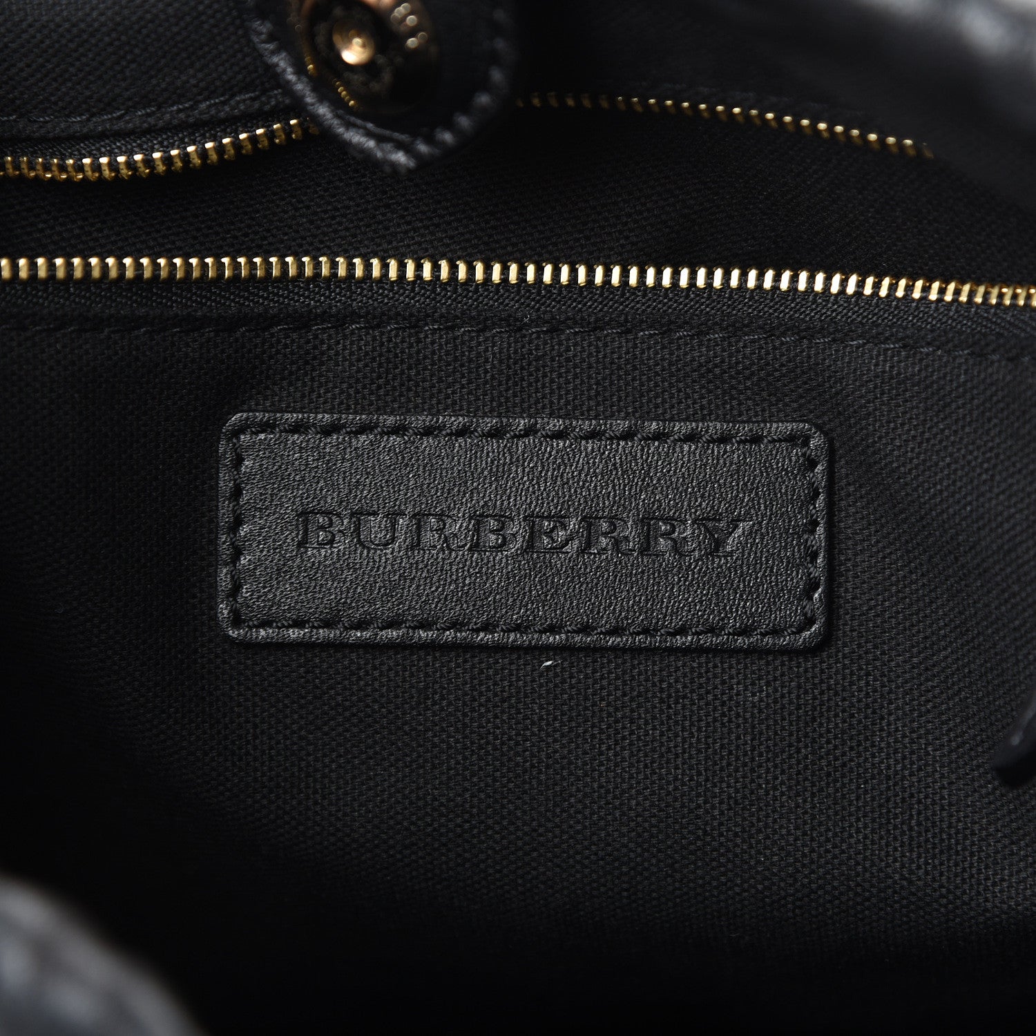 Burberry Calfskin House Check Little Crush Black 5 of 11
