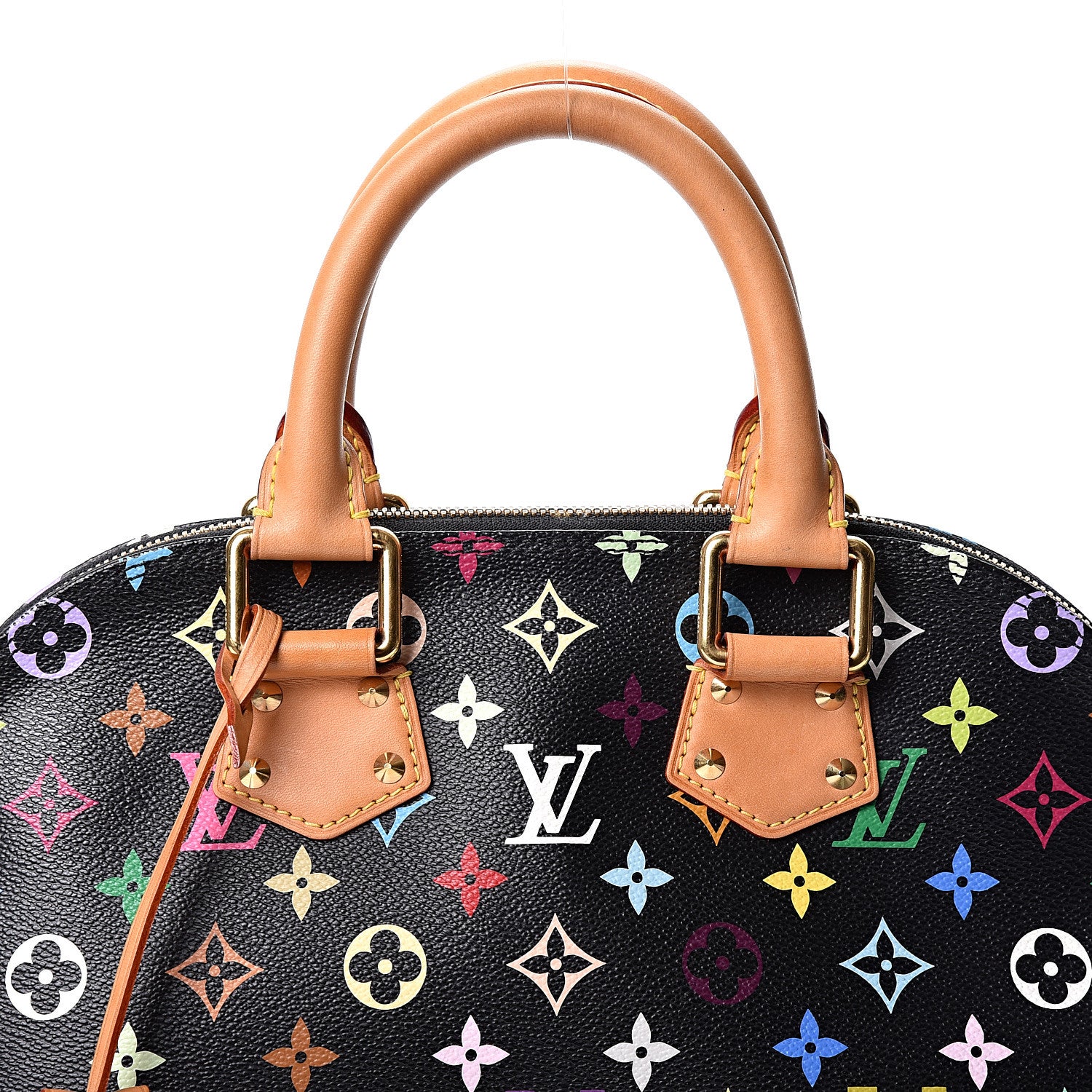 Louis Vuitton Monogram Multicolor Alma PM Black 7 of 9