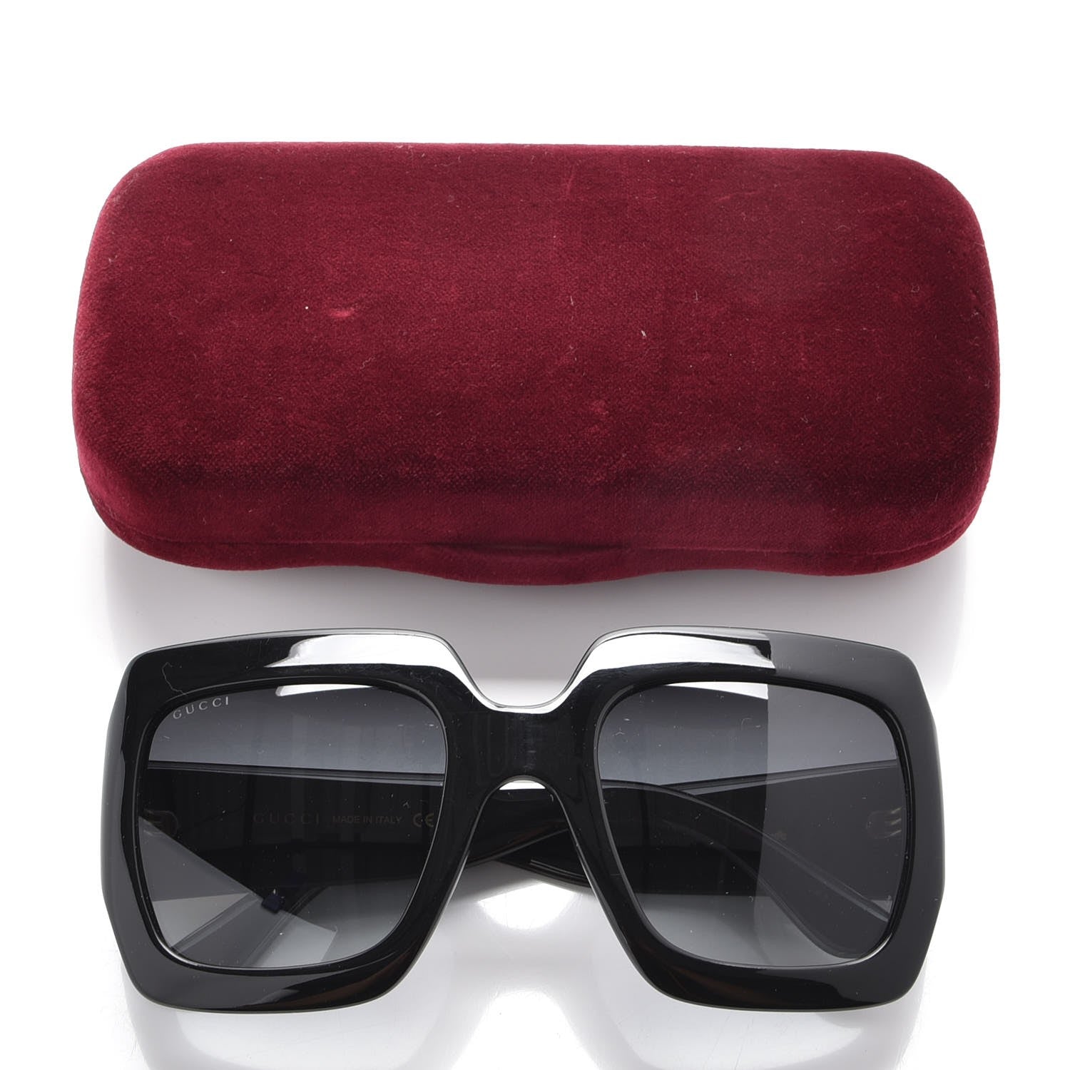 Gucci Acetate Square Frame Sunglasses GG0053S Black 8 of 8