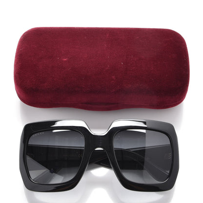 Gucci Acetate Square Frame Sunglasses GG0053S Black 8 of 8