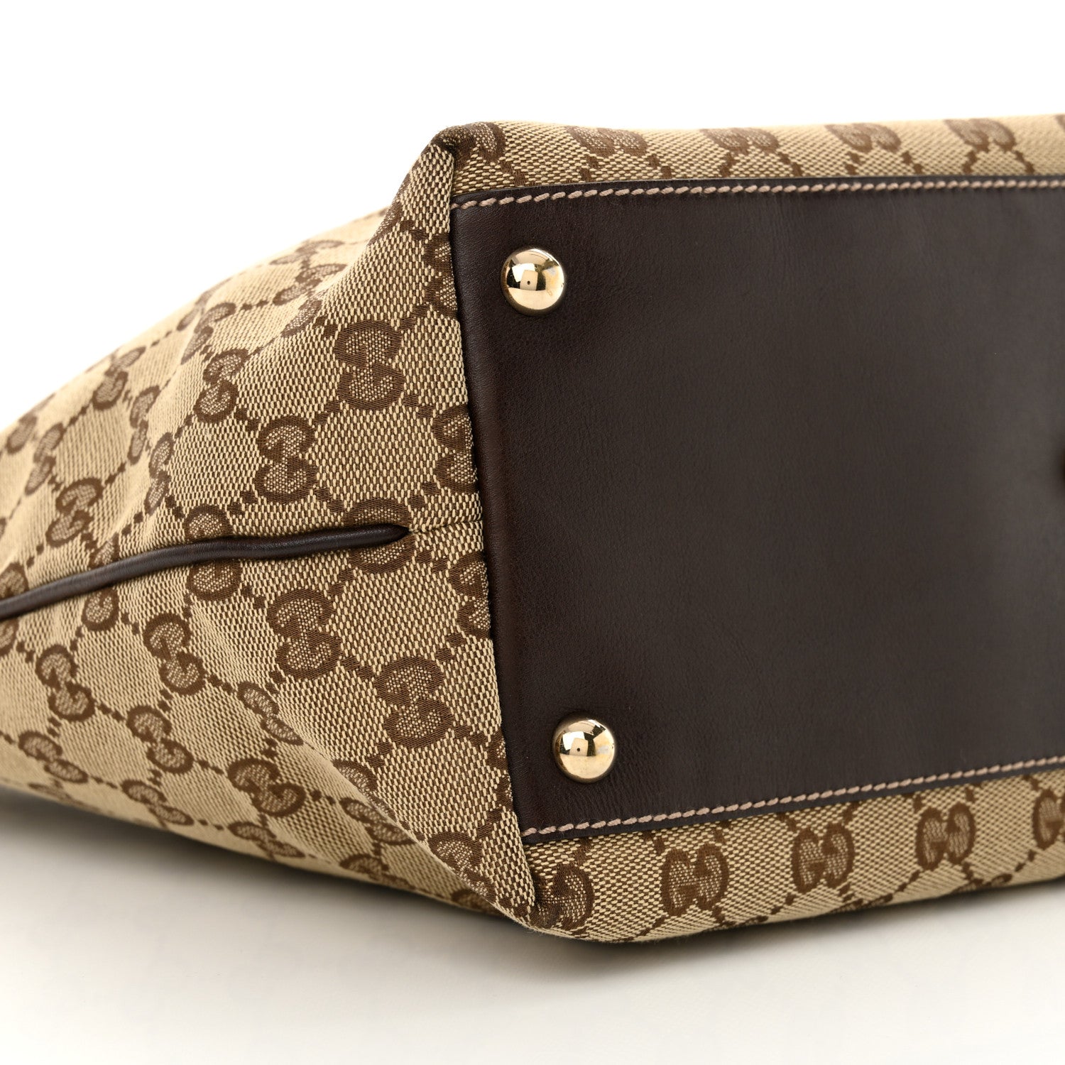 Gucci Monogram Medium New Britt Tote Brown 9 of 12