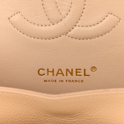 Chanel Caviar Quilted Medium Double Flap Beige 6 of 12