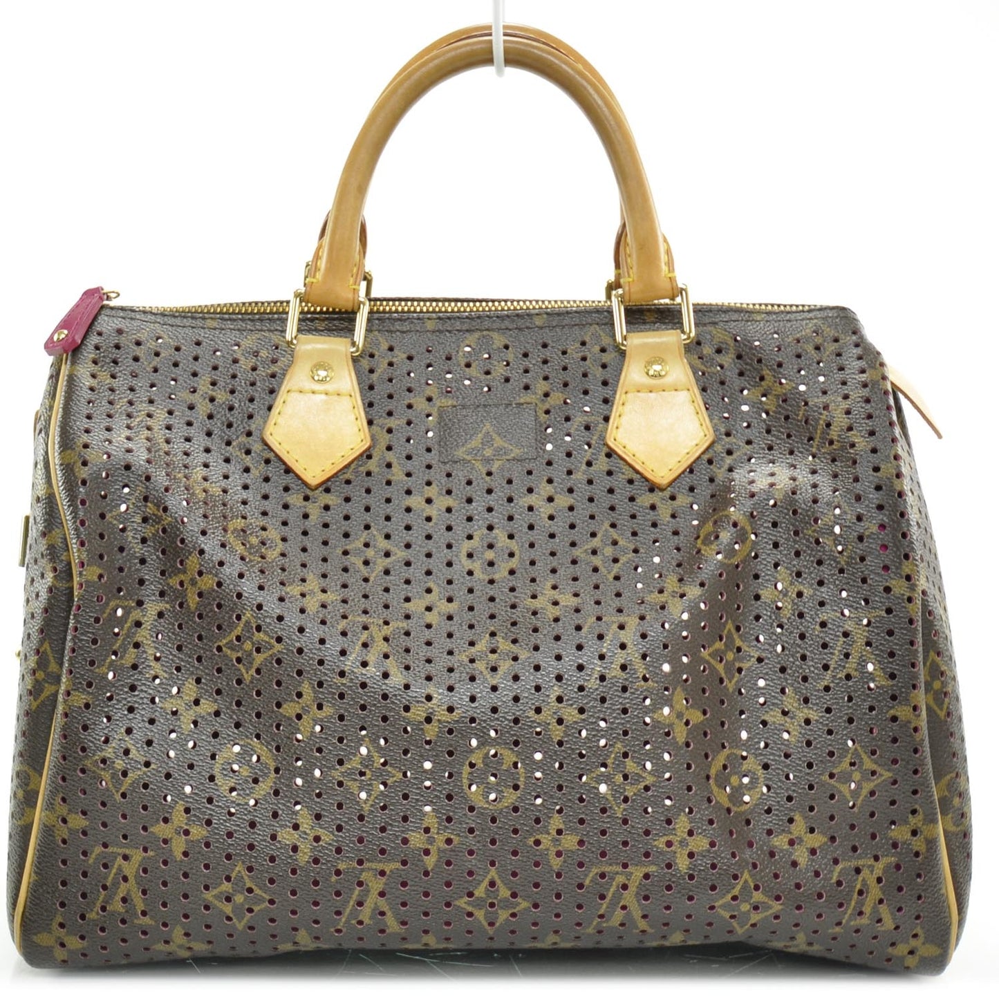 Monogram Perforated Speedy 30 Fuchsia