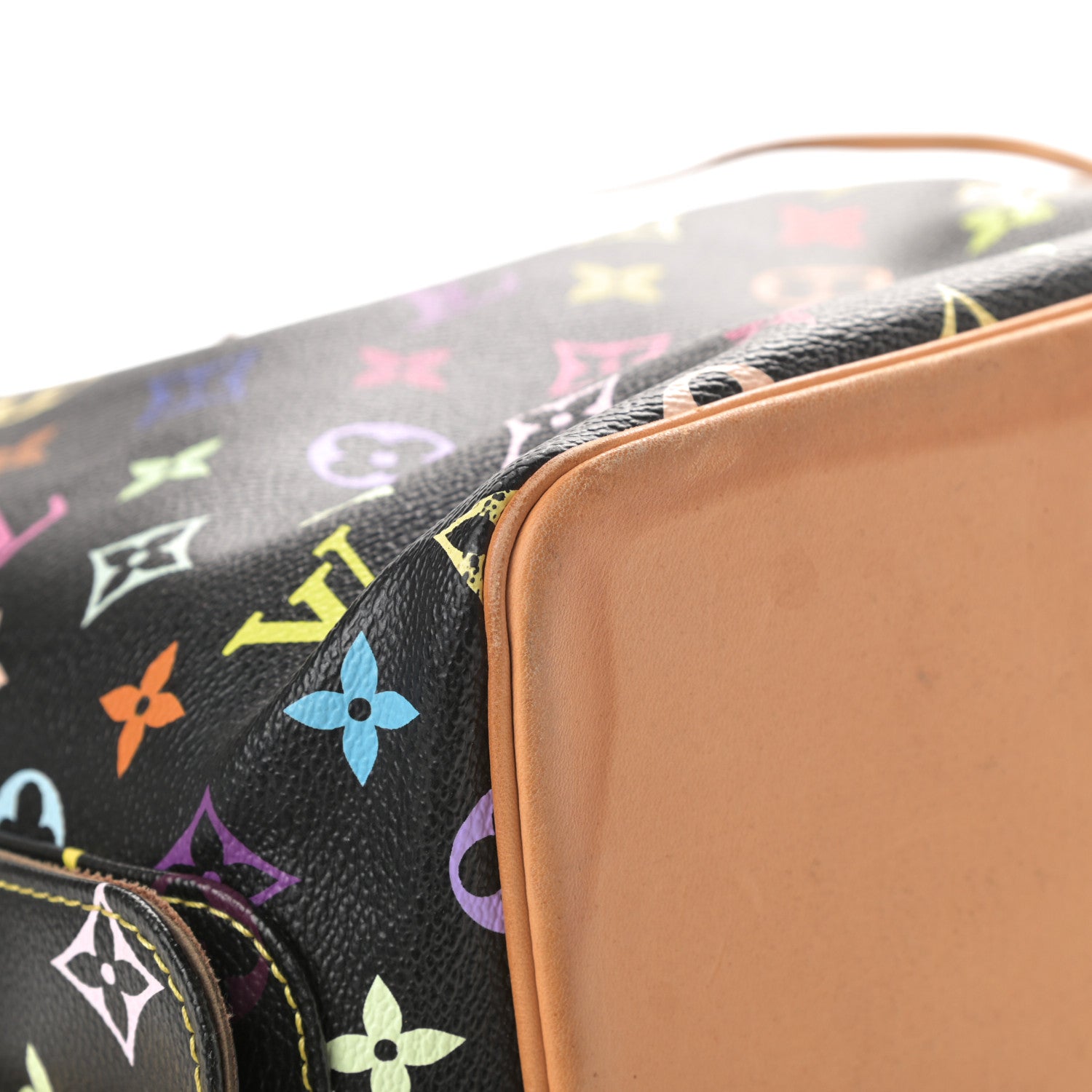 Louis Vuitton Monogram Multicolor Petit Noe Black 9 of 16