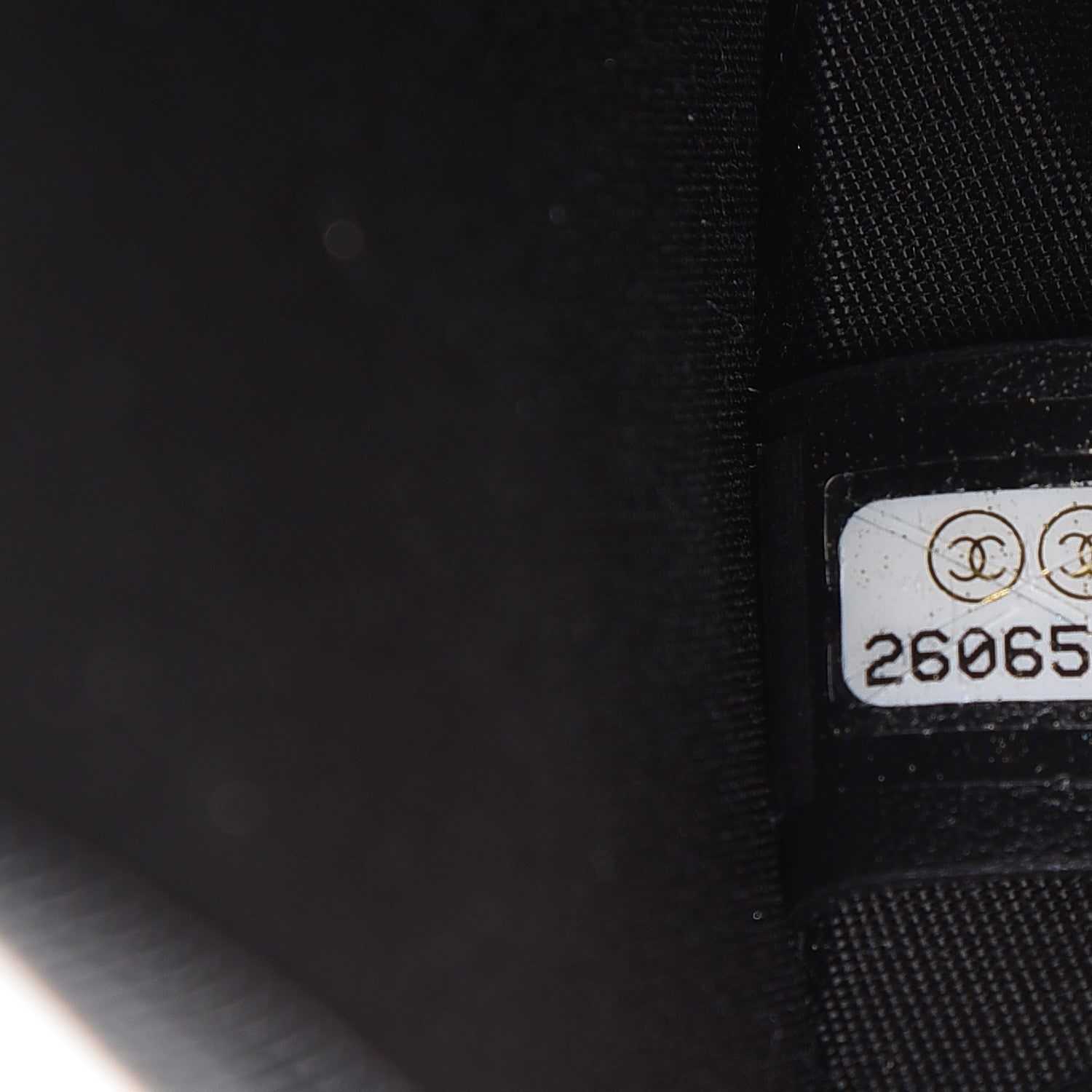 Chanel Calfskin Chain Embossed CC Key Holder Case Black 7 of 8