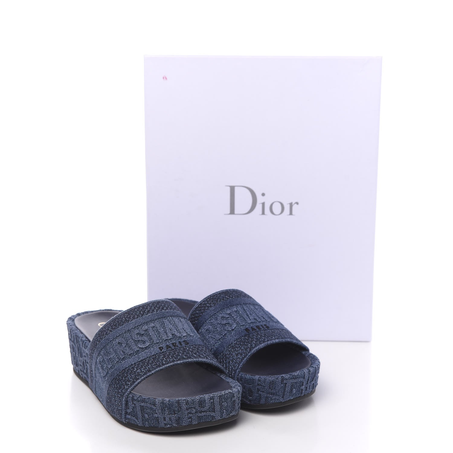 Christian Dior Oblique Denim D-Way Platform Sandal 36 Denim 9 of 9