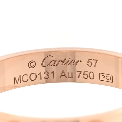 Cartier 18K Pink Gold 3.5mm LOVE Wedding Band Ring 57 8 4 of 5