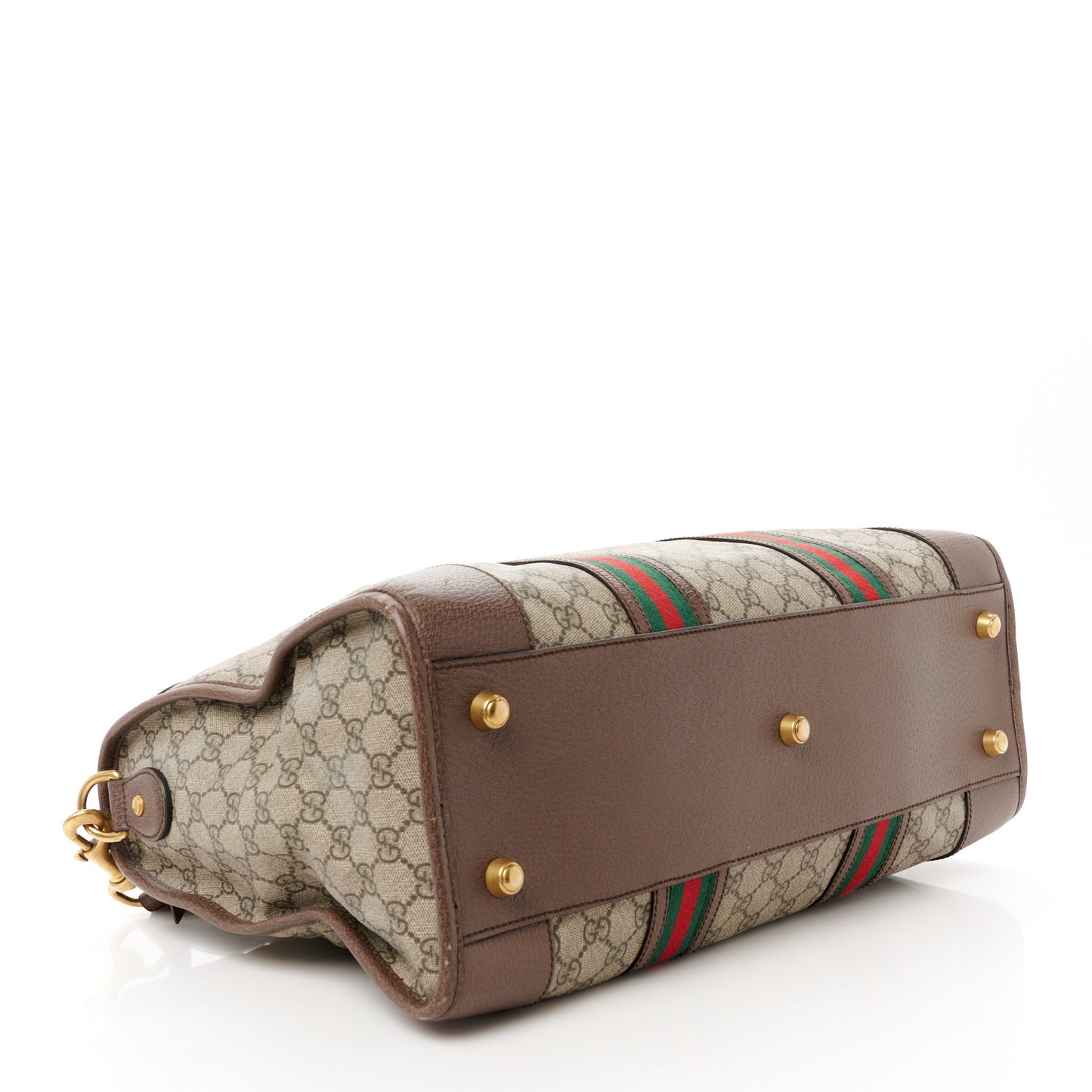 Soft GG Supreme Monogram Web Medium Duffle Bag Beige New Acero Crop