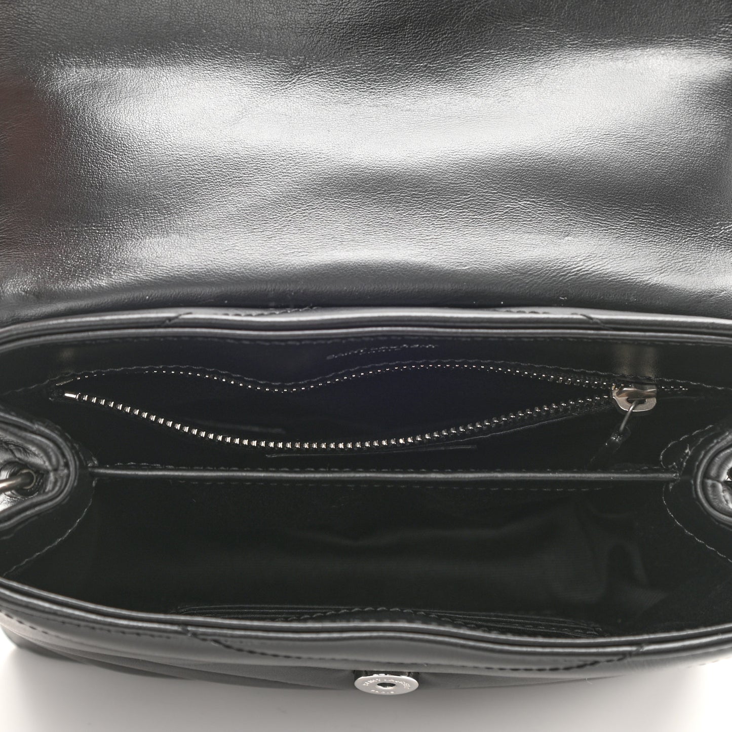 Calfskin Y Quilted Monogram Toy Loulou Crossbody Bag Black