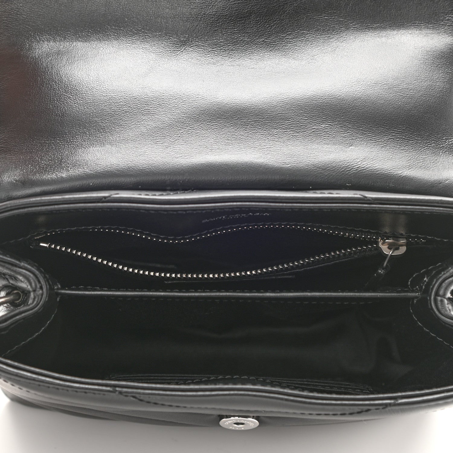 Saint Laurent Calfskin Y Quilted Monogram Toy Loulou Crossbody Bag Black 5 of 9