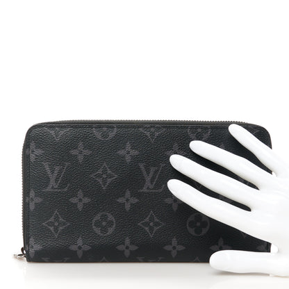 Louis Vuitton Monogram Eclipse Zippy Organizer Wallet 2 of 12