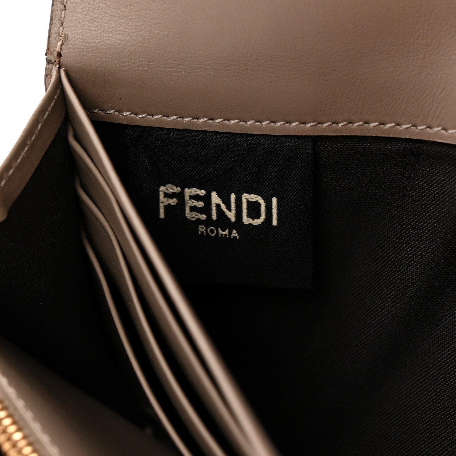 Fendi Vitello Cruise F is Fendi Continental Envelope Wallet Tortora 6 of 7