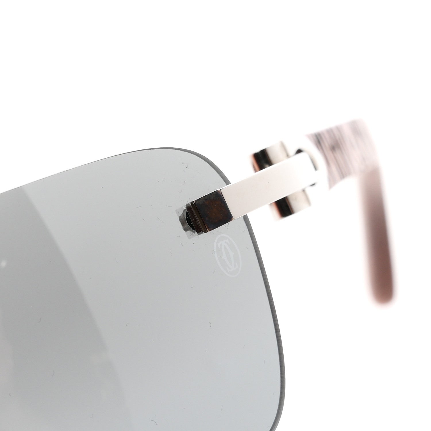 Cartier Metal Wood Tiger Bubinga Sunglasses 7 of 7