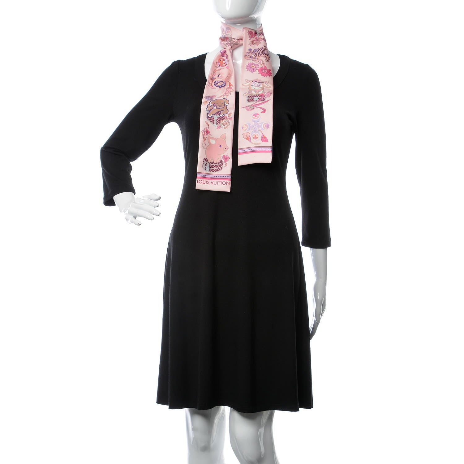 Louis Vuitton Silk Monogram Superstition Bandeau Rose Clair 2 of 4