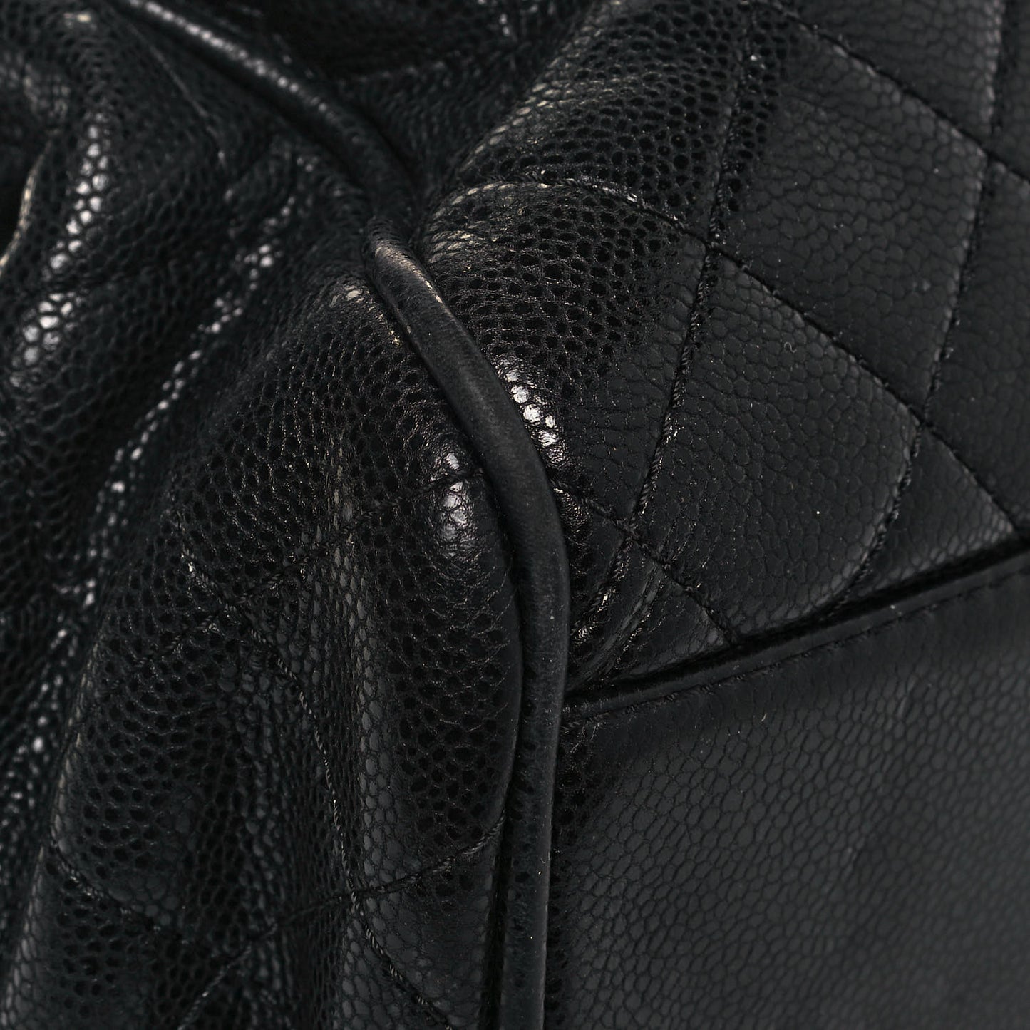 Caviar Quilted Timeless Accordion Flap Black